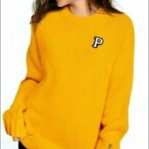 VS Pink  Crew Neck Logo Sweater pullover Large - Picture 6 of 6